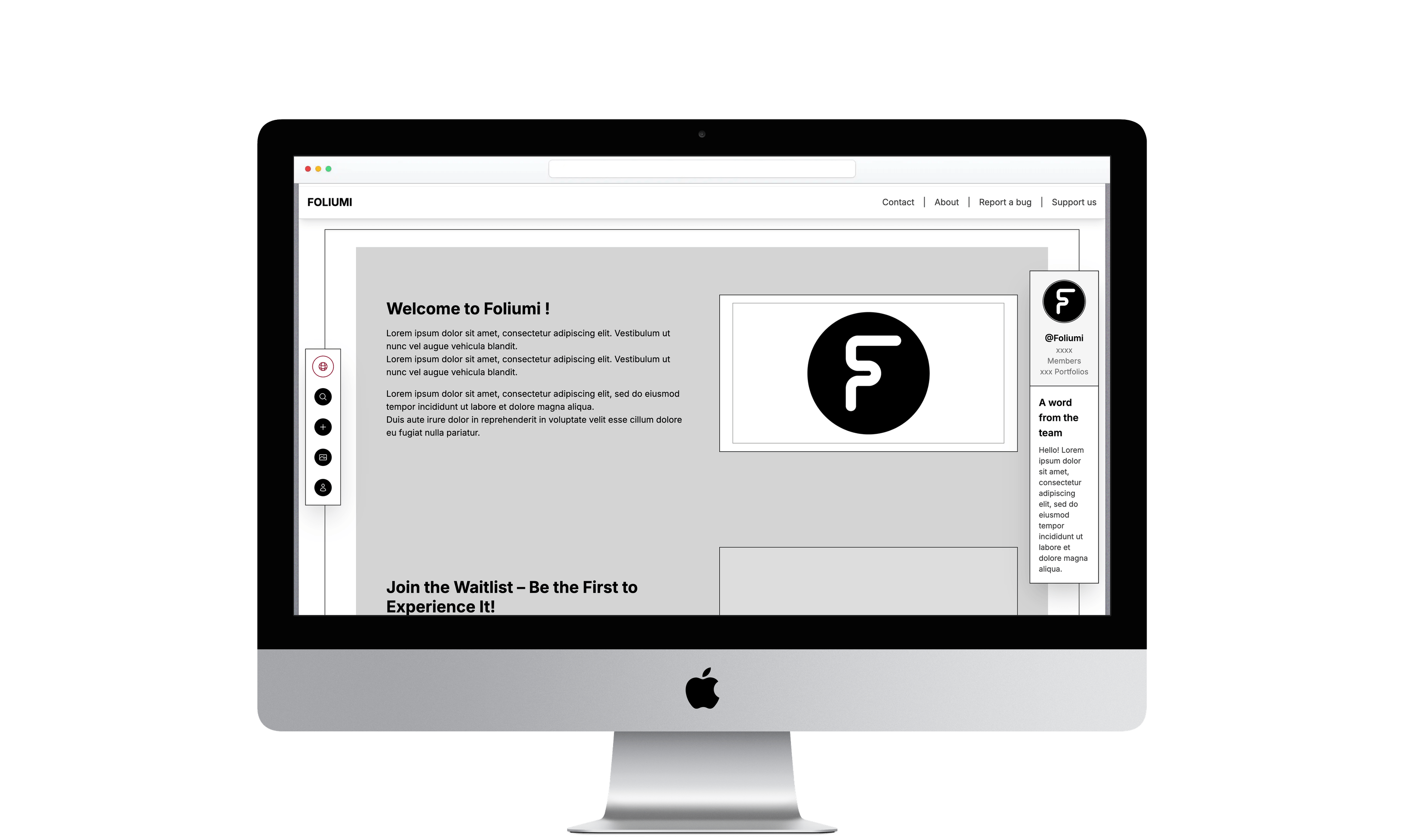 Foliumi - MVP application photographes
