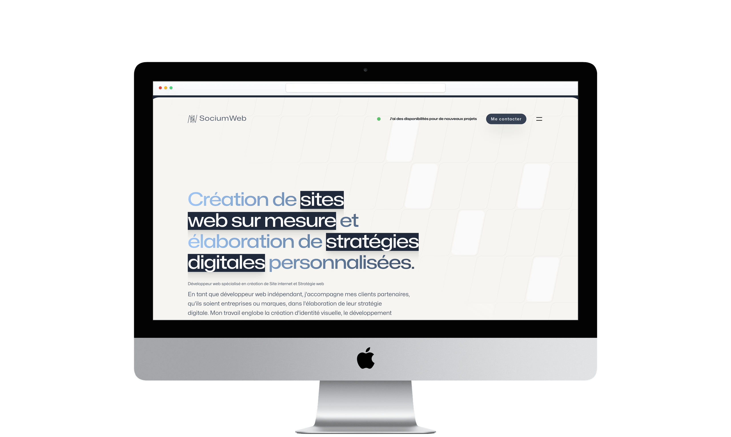 Socium Web V1 - Premier portfolio