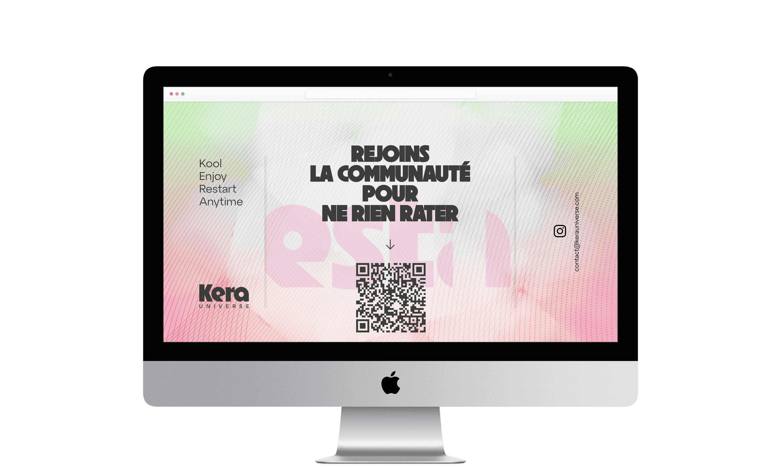Kera Universe - Landing page communauté cocktails